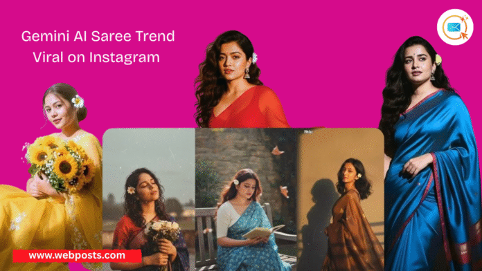 Gemini AI Saree Trend Viral on Instagram Safety