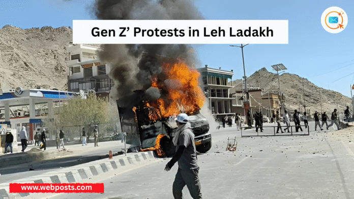 Gen Z’ Protests in Leh, Ladakh www.webposts.com
