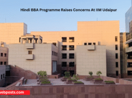 Hindi BBA Programme Raises Concerns At IIM Udaipur www.webposts.com