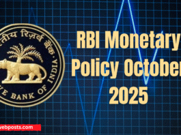RBI Monetary Policy October 2025